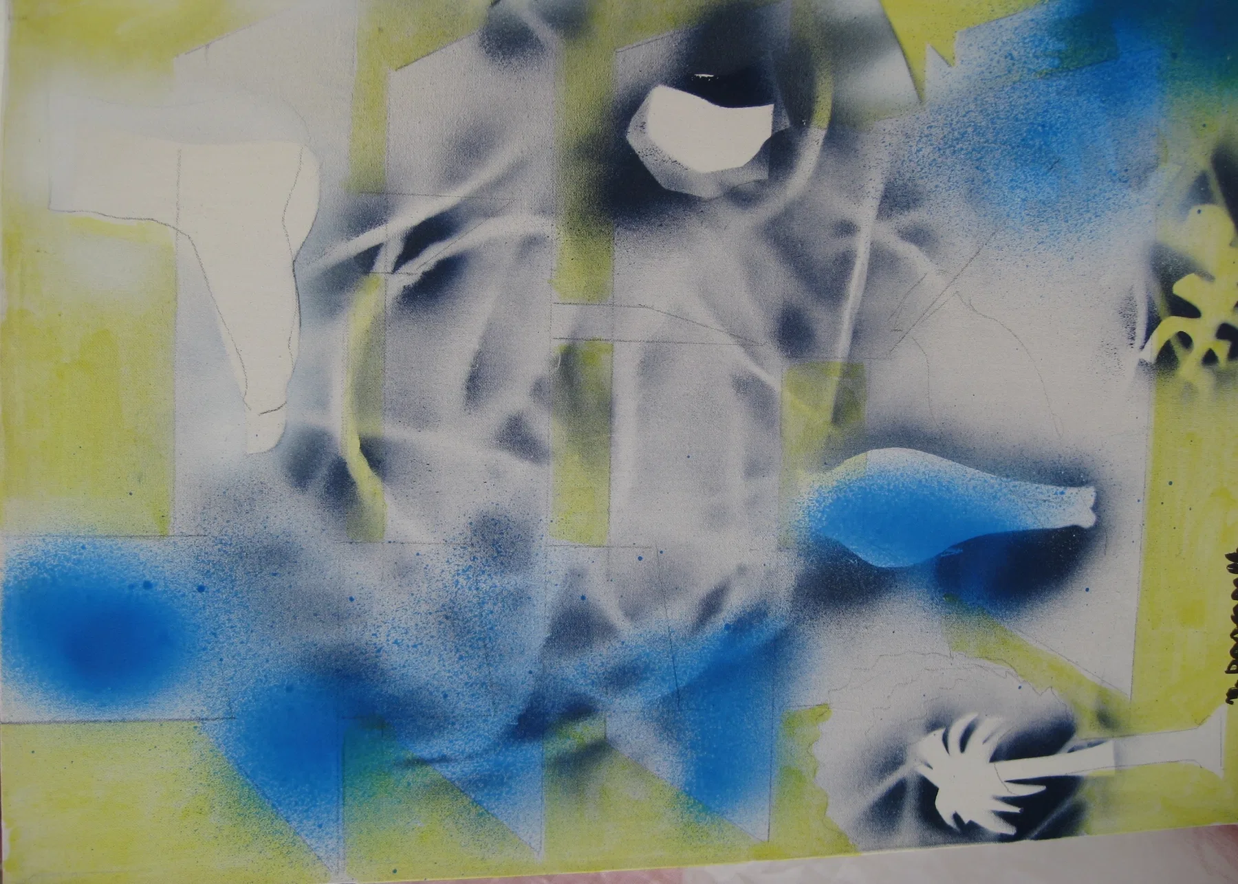 Turbolenza Romantica - 45x35 Spray su Tela
