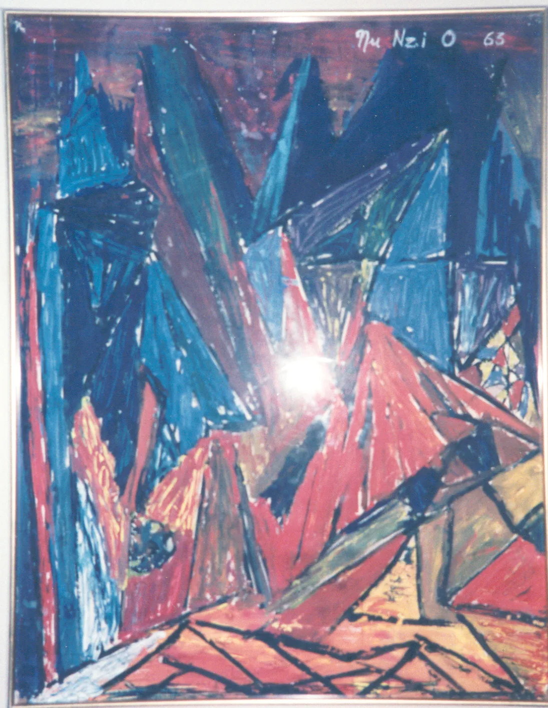 Astratto in Rosso e Blu