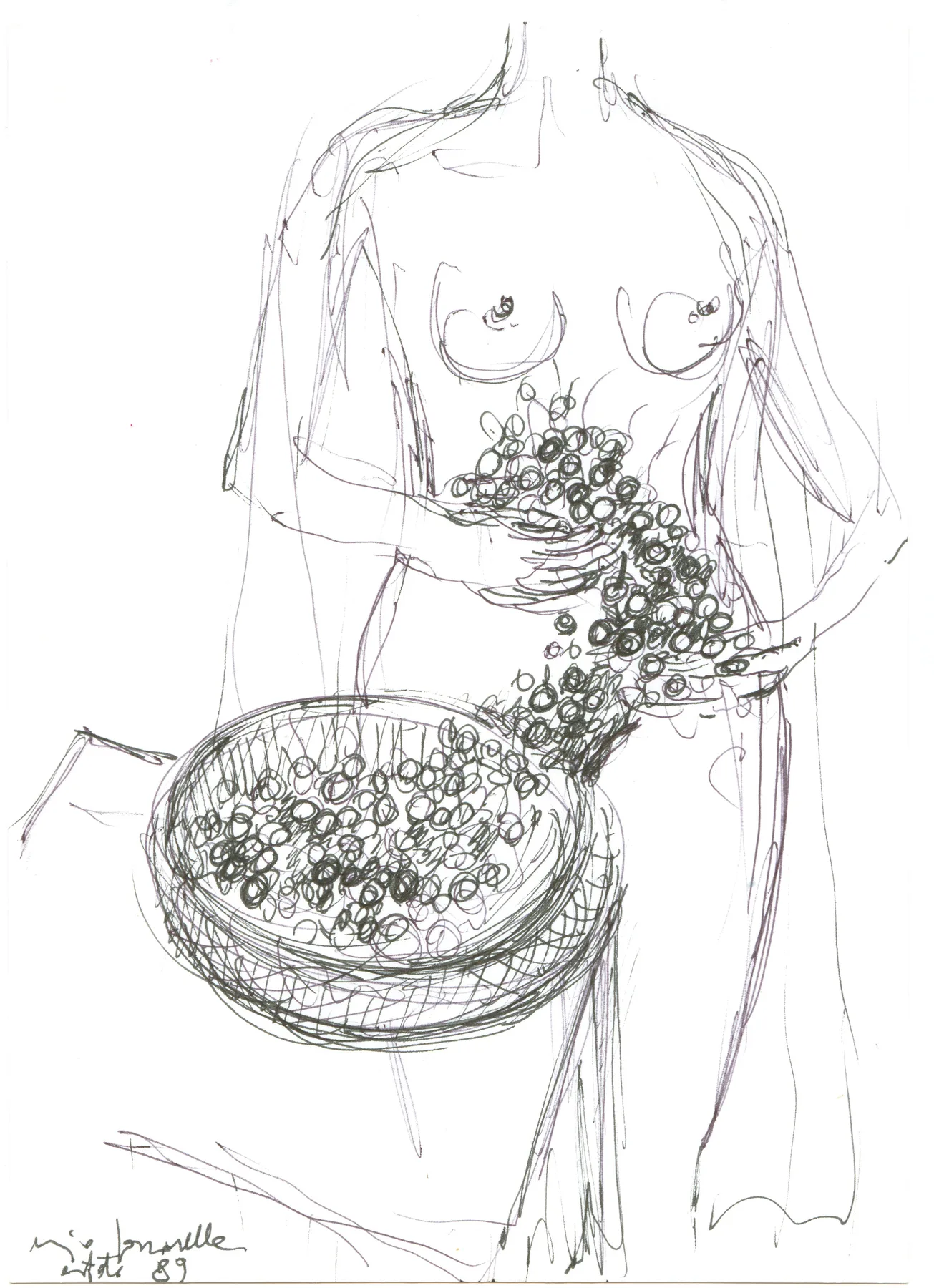 Nudo con Ciliegie