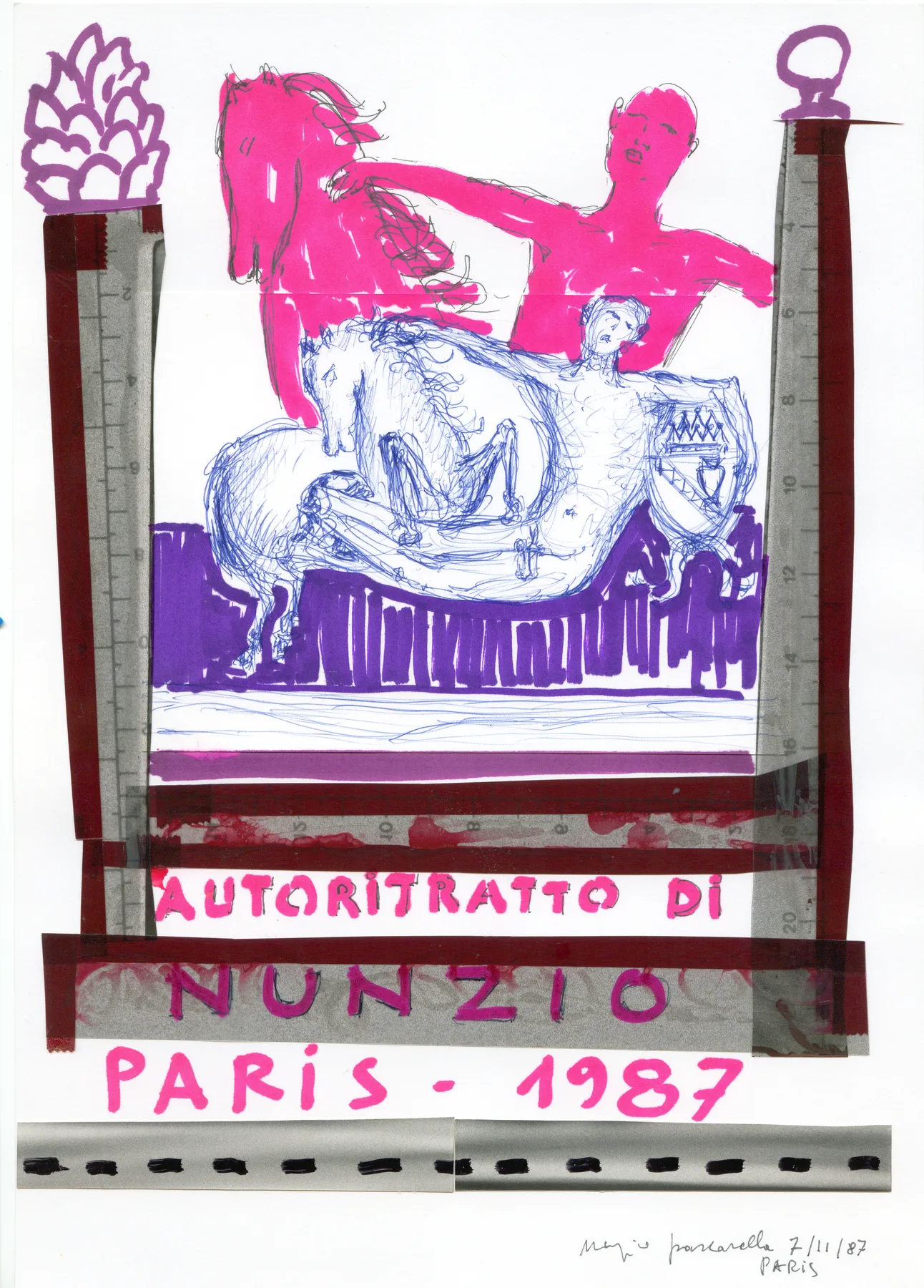Autoritratto con Cavallo e Stemma I°